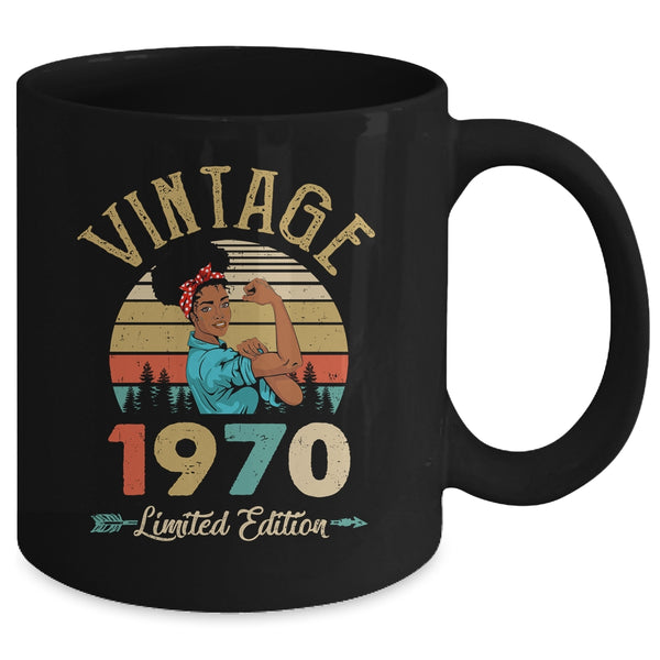 Vintage 1970 52th Birthday Afro Black Woman 52 Years Old Mug 11oz Mug Black back 600x.jpg