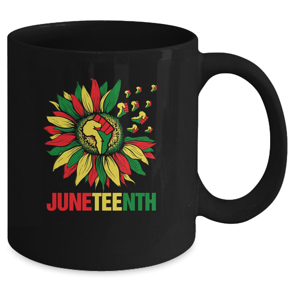 Sunflower Fist Juneteenth Black History African American Mug 11oz Mug Black c59cca35 981d 4fe5 8b70 2e601c29823b 600x.jpg