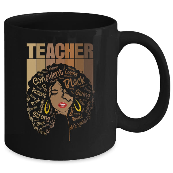 Black Woman Teacher Afro Retro Black History Month Mug 11oz Mug Black 04311ee5 376c 498e a2c4 26b2b41232b2 600x.jpg