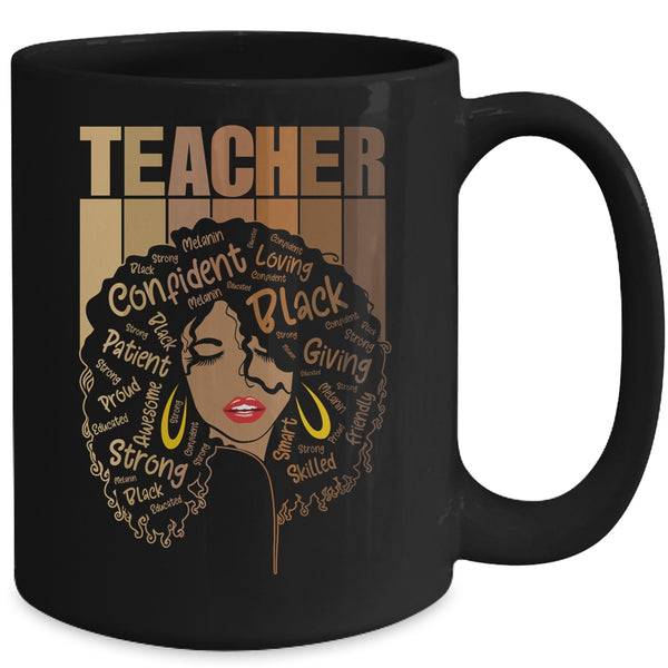 Black Woman Teacher Afro Retro Black History Month Mug 15oz Mug Black d6d60e28 8ae1 492a 9dae 638d3e2f2f38 600x.jpg