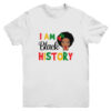 I Am Black History Month African Queen For Kids Girls Youth Youth T Shirt White 600x.jpg