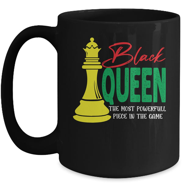 Proud African Pride Black Queen Black History Month Mug 15oz Mug Black front 600x.jpg