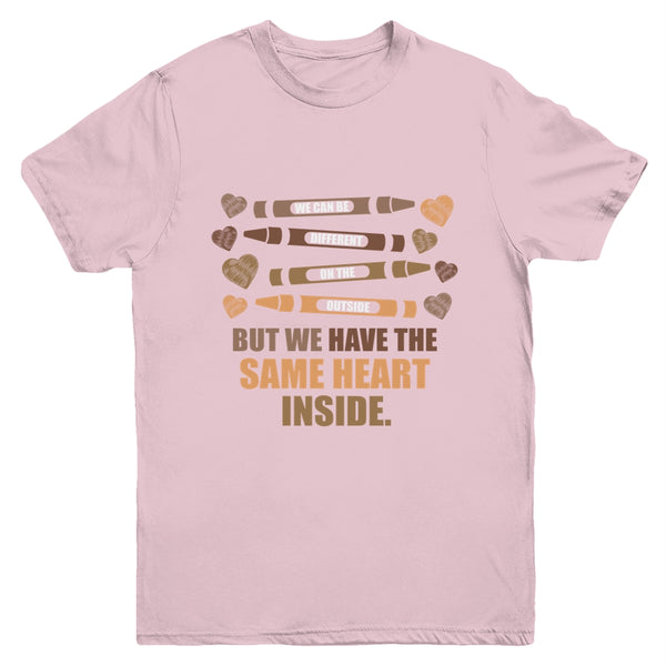 Same Heart Black History Month African American Youth Youth T Shirt Light Pink 600x.jpg