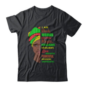 I Am Black Woman Black History Month Classic T Shirt Black 600x.jpg