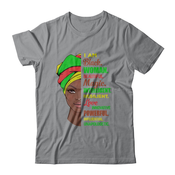 I Am Black Woman Black History Month Classic T Shirt Sport Grey 600x.jpg