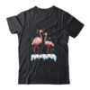 Flamingo Christmas Tree Santa Hat Light Classic T Shirt Black 600x.jpg