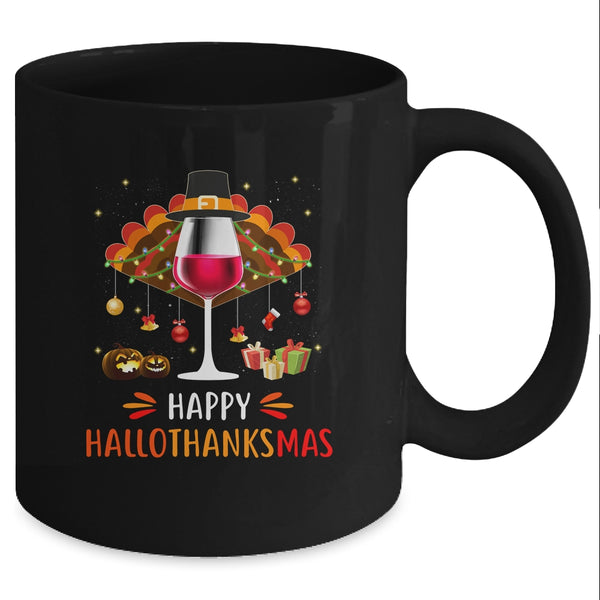 Happy Hallothanksmas Halloween Thanksgiving Wine Turkey Mug 11oz Mug Black cb4afc20 ad1a 4007 96e2 94cd1e4c3f71 600x 1.jpg
