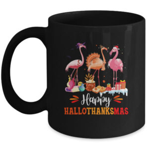 Flamingo Halloween Merry Christmas Happy Hallothanksmas Mug 11oz Mug Black 600x 1.jpg