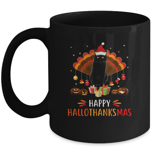 Black Cat Halloween Thanksgiving Christmas Hallothanksmas Mug 11oz Mug Black 600x 1.jpg