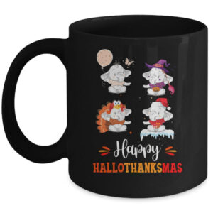 Elephant Halloween Thanksgiving Christmas Hallothanksmas Mug 11oz Mug Black 600x 1.jpg