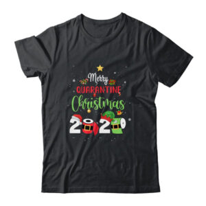 Merry Quarantine Christmas Pajamas Family Matching Xmas Gift Classic T Shirt Black 600x.jpg