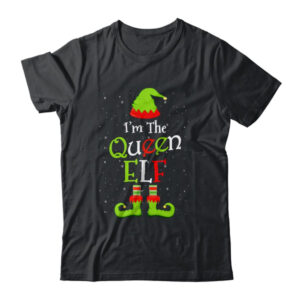 I m The Queen Elf Family Matching Funny Christmas Group Gift Classic T Shirt Black 600x.jpg