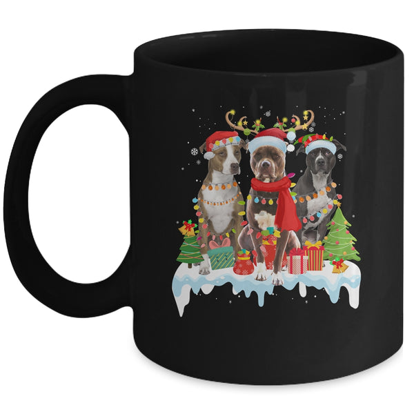 American Pitbull Terrier Christmas Lights Santa Elf Reindeer Mug 11oz Mug Black 600x.jpg