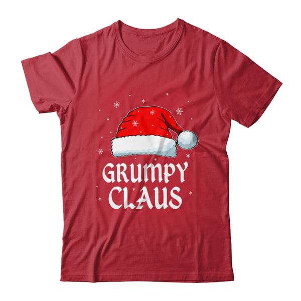 Grumpy Claus Santa Hat Christmas Gift Family Matching Classic T Shirt Red 600x.jpg