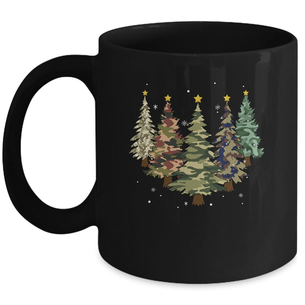 Camo Print Christmas Trees With Camouflage Print Xmas Mug 11oz Mug Black 600x.jpg