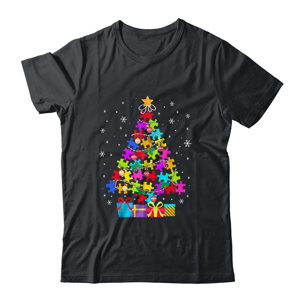 Autism Christmas Tree Gift For A Proud Autistic Person Classic T Shirt Black 600x.jpg