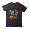 Happy Hallothanksmas Thanksgiving Dinosaur T Rex Turkey Classic T Shirt Black 600x 1.jpg