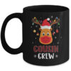 Christmas Cousin Crew Reindeer Mask Red Plaid Mug 11oz Mug Black 600x.jpg