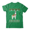 Llama Alpaca Christmas Tree Funny Ugly Christmas Sweater Classic T Shirt Irish Green 600x.jpg