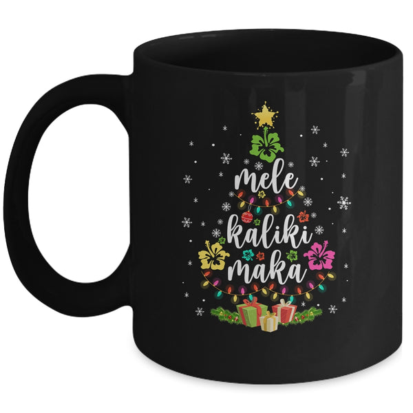 Mele Kalikimaka Hawaiian Hawaii Christmas Tree Gifts Mug 11oz Mug Black 600x.jpg