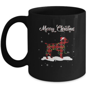 Boxer Christmas Red Plaid Dog Lover Pajama Family Gift Mug 11oz Mug Black 600x.jpg