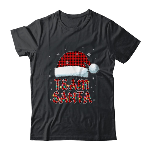 Team Santa Red Plaid Claus Hat Christmas Classic T Shirt Black 600x 1.jpg