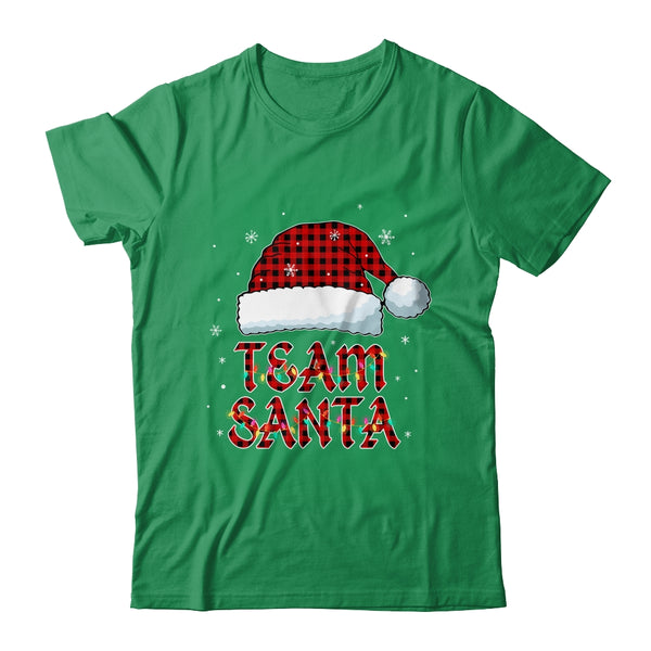Team Santa Red Plaid Claus Hat Christmas Classic T Shirt Irish Green 600x 1.jpg