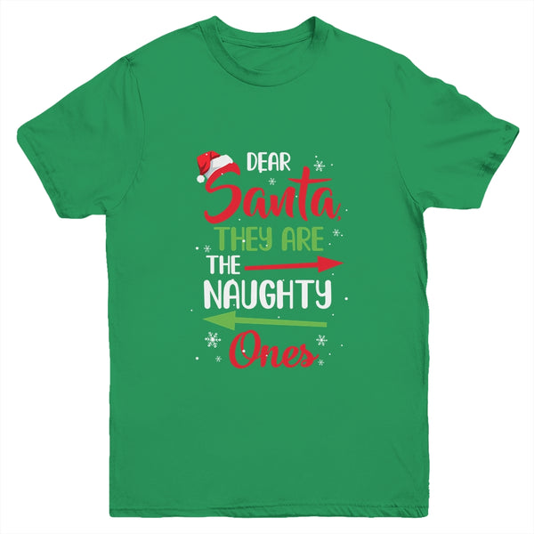 Merry Christmas Dear Santa They Are Naughty Ones Youth Youth T Shirt Irish Green 600x 1.jpg