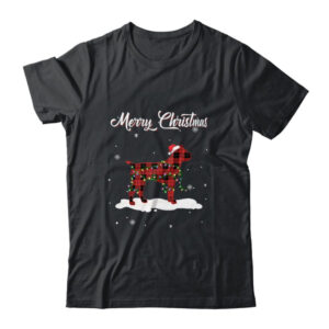 Boxer Christmas Red Plaid Dog Lover Pajama Family Gift Classic T Shirt Black 600x 1.jpg