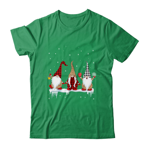 Three Gnomes In Leopard Printed Buffalo Plaid Christmas Gift Classic T Shirt Irish Green 600x.jpg