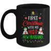 First Christmas With My Hot New Husband Funny Couple Gift Mug 11oz Mug Black 600x.jpg
