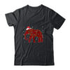 Red Plaid Elephant Christmas Lights Santa Hat Pajamas Classic T Shirt Black 600x.jpg