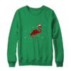 Red Plaid Flamingo Christmas Lights Santa Hat Pajamas Crewneck Sweatshirt Irish Green 600x.jpg