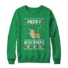 Merry Woofmas Corgi Santa Reindeer Ugly Christmas Sweater Crewneck Sweatshirt Irish Green 600x.jpg