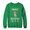 Merry Woofmas Labrador Santa Reindeer Ugly Christmas Sweater Crewneck Sweatshirt Irish Green 600x.jpg