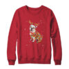 Funny Bulldog Christmas Tree Santa Reindeer Pajamas Crewneck Sweatshirt Red 600x.jpg