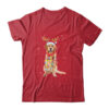 Funny Golden Retriever Christmas Tree Santa Reindeer Pajamas Classic T Shirt Red 600x.jpg