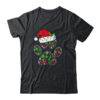 Snowflakes Dog Paw Santa Hat Christmas Dog Lovers Gift Classic T Shirt Black 600x.jpg