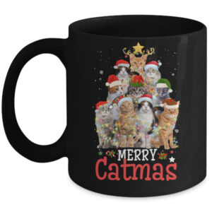 Merry Catmas Xmas Gift Funny Cat Christmas Tree Mug 11oz Mug Black 600x.jpg