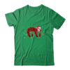 Red Plaid Sloth Christmas Lights Santa Hat Pajamas Classic T Shirt Irish Green 600x.jpg