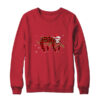 Red Plaid Sloth Christmas Lights Santa Hat Pajamas Crewneck Sweatshirt Red 600x.jpg