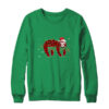 Red Plaid Sloth Christmas Lights Santa Hat Pajamas Crewneck Sweatshirt Irish Green 600x.jpg