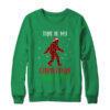 This Is My Christmas Pajama Shirt Bigfoot Red Plaid Crewneck Sweatshirt Irish Green 600x.jpg