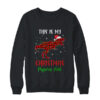 This Is My Christmas Pajama Shirt Dinosaur Red Plaid Crewneck Sweatshirt Black 600x.jpg