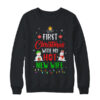 First Christmas With My Hot New Wife Funny Couple Gift Crewneck Sweatshirt Black 600x.jpg