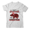 I Want A Hippopotamus For Christmas Hippo Buffalo Plaid Gift Classic T Shirt White 600x.jpg