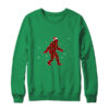 Red Plaid Bigfoot Christmas Lights Santa Hat Pajamas Crewneck Sweatshirt Irish Green 600x.jpg