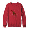 Red Plaid Giraffe Christmas Lights Santa Hat Pajamas Crewneck Sweatshirt Red 600x.jpg