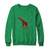 Red Plaid Giraffe Christmas Lights Santa Hat Pajamas Crewneck Sweatshirt Irish Green 600x.jpg