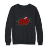 Red Plaid Guinea Pig Christmas Lights Santa Hat Pajamas Crewneck Sweatshirt Black 600x.jpg